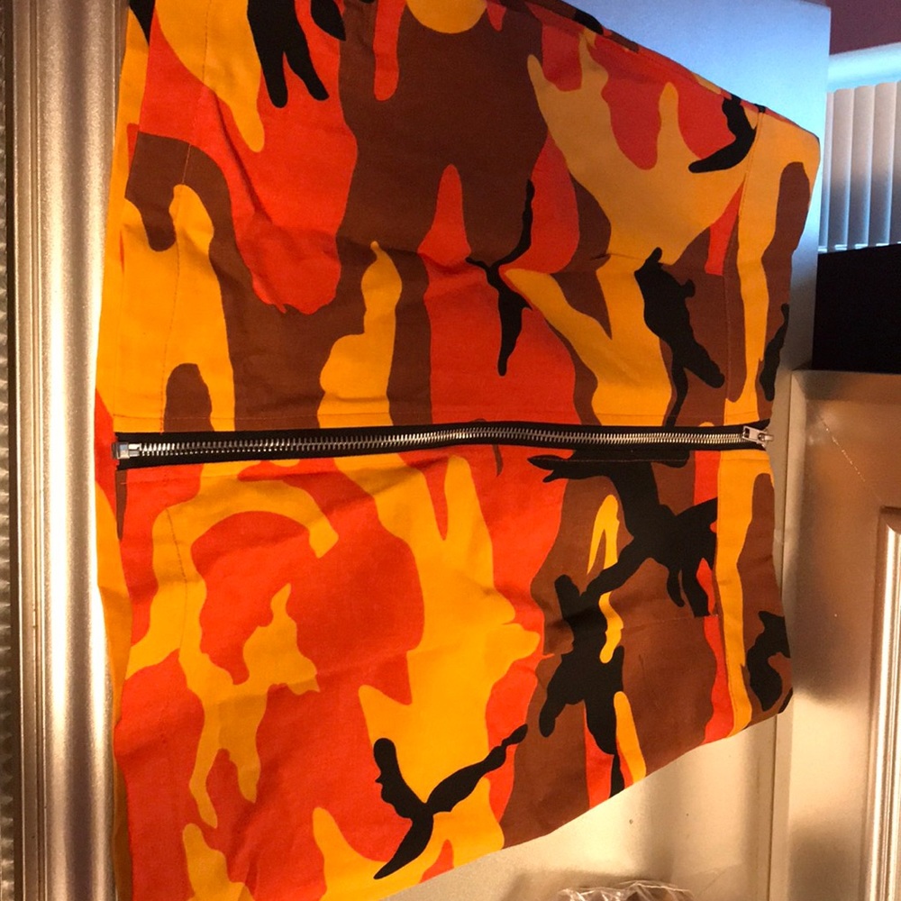 Orange camp skirt